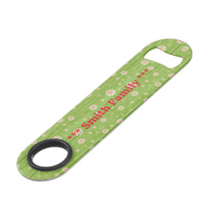 Floral on Wood Customize Popular Bar Key