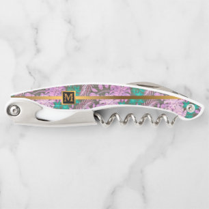Floral on Wood Popular Gift Waiter's Corkscrew