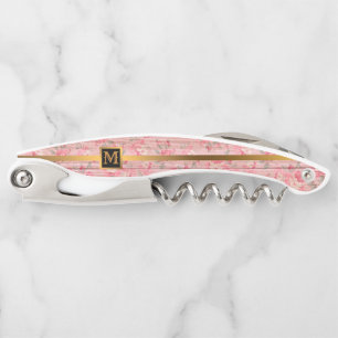 Floral on Wood Popular Gift Waiter's Corkscrew