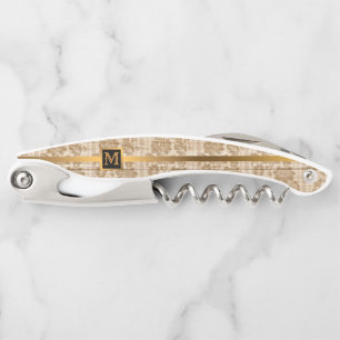 Floral on Wood Popular Gift Waiter's Corkscrew