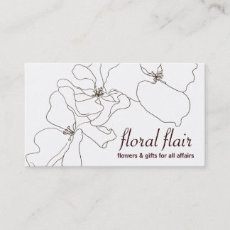 Floral or Gift Shop Business Card