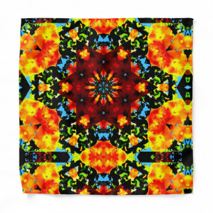 Floral Orange Bandana