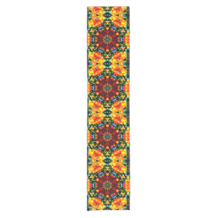 Floral Orange Short Table Runner