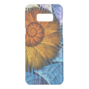 Floral Orange Yellow Blue Abstract Art Uncommon Samsung Galaxy S8+ Case