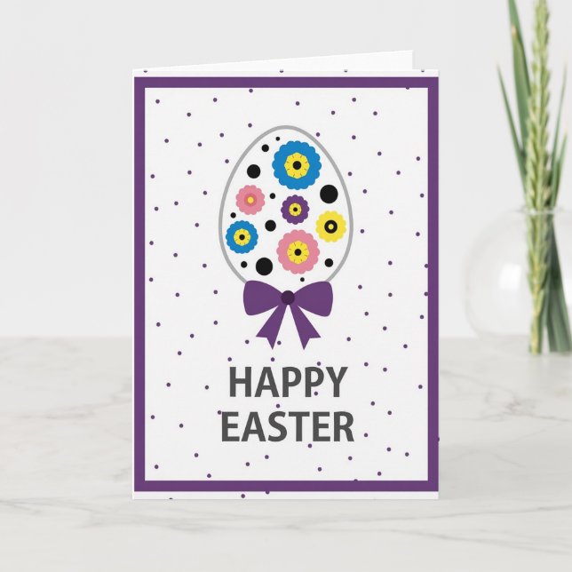 Floral Orb Easter Card (Front)