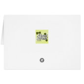 Floral Orchid Blossom Word Cloud Cards (Back Horizontal)
