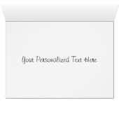 Floral Orchid Blossom Word Cloud Cards (Inside Horizontal (Bottom))