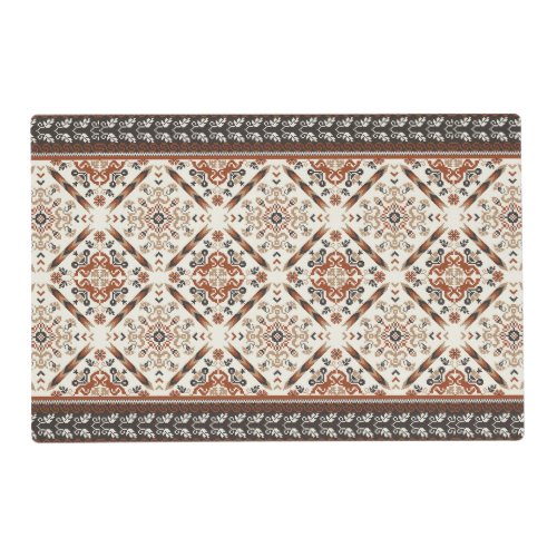 Floral Oriental Ethnic Pattern  Placemat