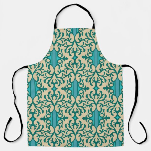 Floral Ornament Fashionable Modern Seamless Apron