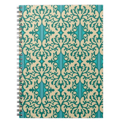 Floral Ornament Fashionable Modern Seamless Notebook