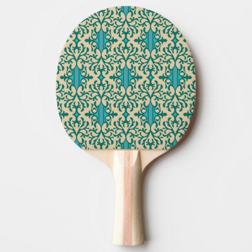 Floral Ornament Fashionable Modern Seamless Ping Pong Paddle