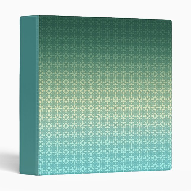 Floral ornament, gradient 3 ring binder (Front/Spine)