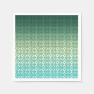 Floral ornament, gradient napkins