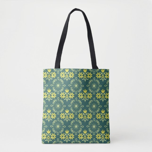Floral ornament, seamless elegant pattern. tote bag (Front)