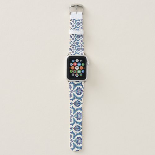 Floral Ornament Traditional Arabic Pattern Apple Watch Band