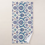 Floral Ornament: Traditional Arabic Pattern. Bath Towel
