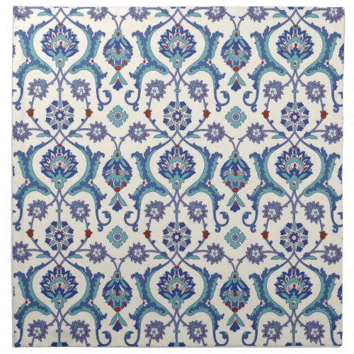 Floral Ornament Traditional Arabic Pattern Cloth Napkin