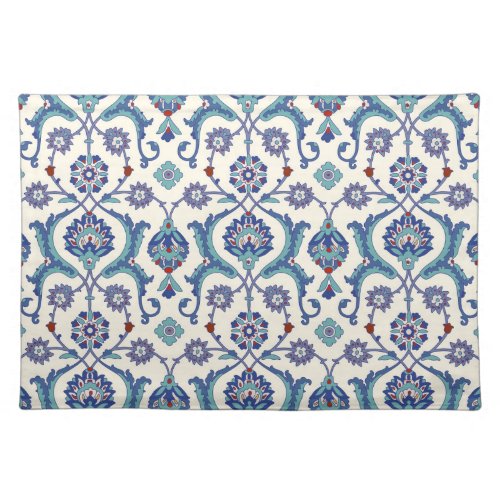 Floral Ornament Traditional Arabic Pattern Cloth Placemat