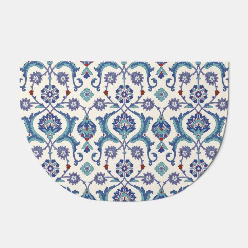 Floral Ornament Traditional Arabic Pattern Doormat