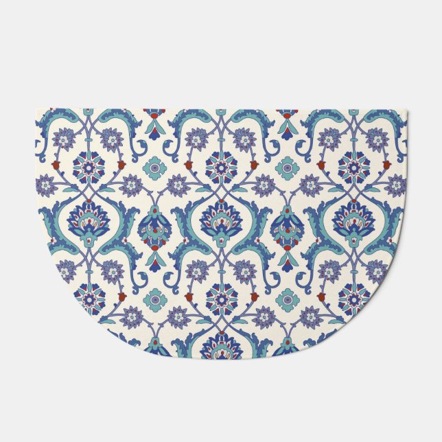 Floral Ornament: Traditional Arabic Pattern. Doormat (Front)