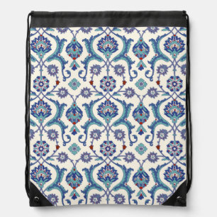 Floral Ornament: Traditional Arabic Pattern. Drawstring Bag