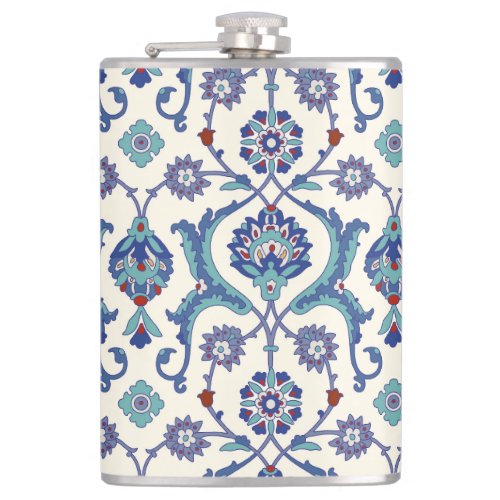 Floral Ornament Traditional Arabic Pattern Flask