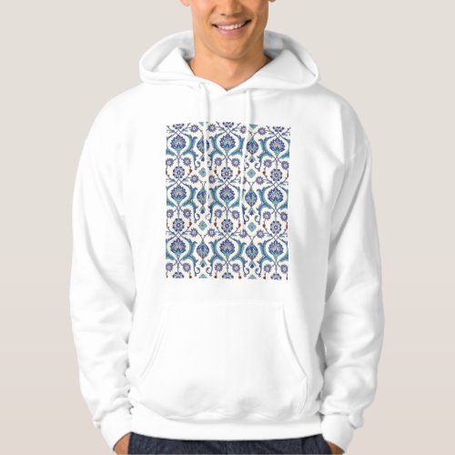 Floral Ornament Traditional Arabic Pattern Hoodie