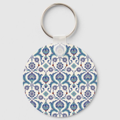 Floral Ornament Traditional Arabic Pattern Keychain