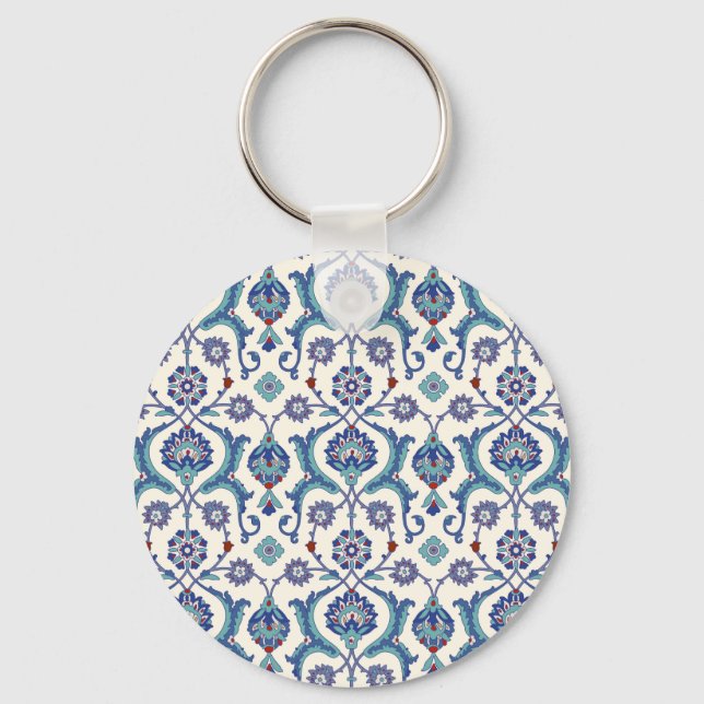 Floral Ornament: Traditional Arabic Pattern. Keychain (Front)
