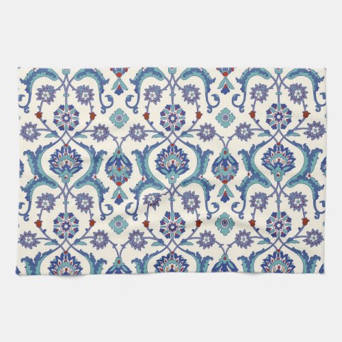 Floral Ornament Traditional Arabic Pattern Kitchen Towel