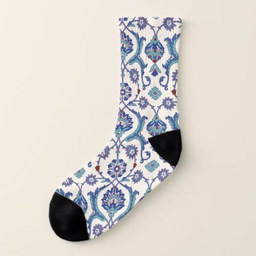 Floral Ornament Traditional Arabic Pattern Socks
