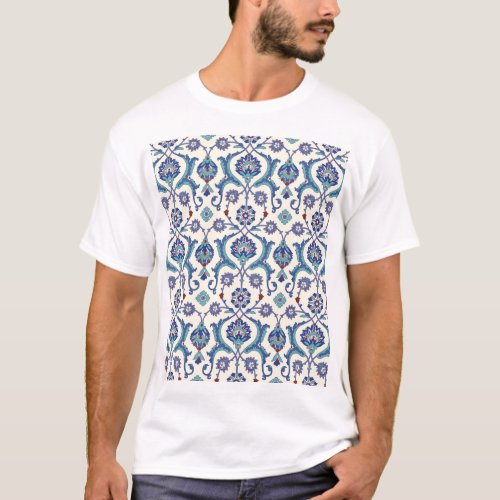 Floral Ornament Traditional Arabic Pattern T_Shirt