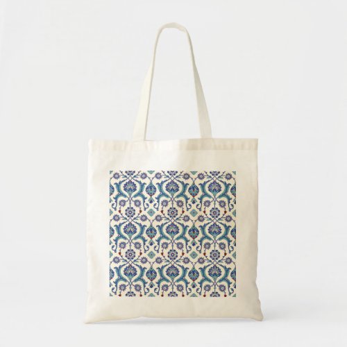 Floral Ornament Traditional Arabic Pattern Tote Bag