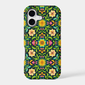 Floral Ornamental Pattern in Vibrant Colors iPhone 17 Case