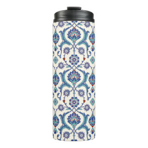 Floral Ornamental pattern. Traditional Arabic seam Thermal Tumbler