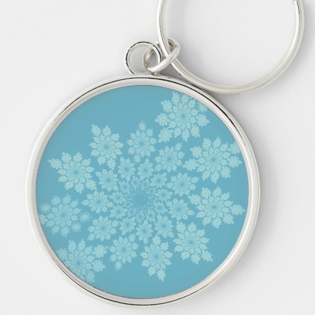 Floral ornaments pastel keychain (Front)