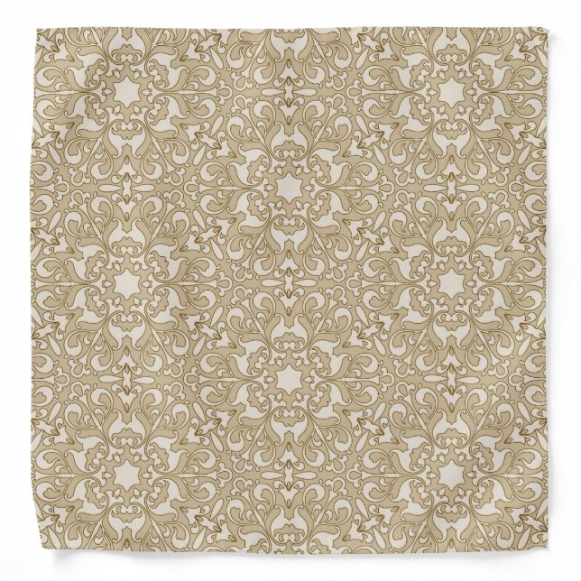 Floral ornate background bandana (Front)