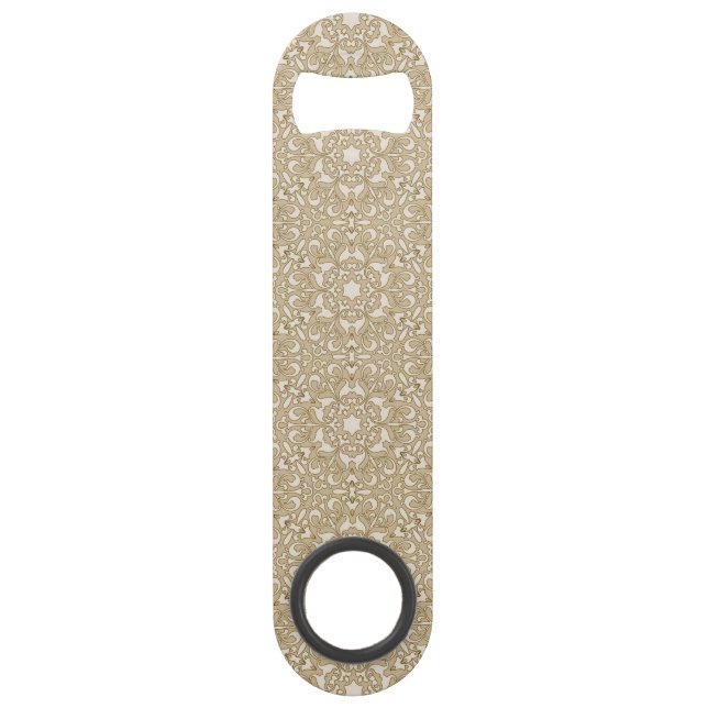 Floral ornate background bar key (Front)