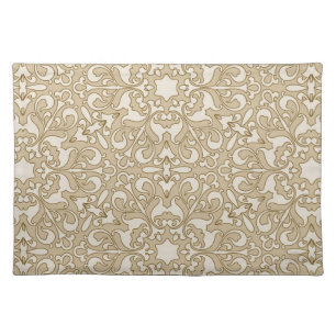 Floral ornate background cloth placemat