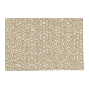 Floral ornate background placemat