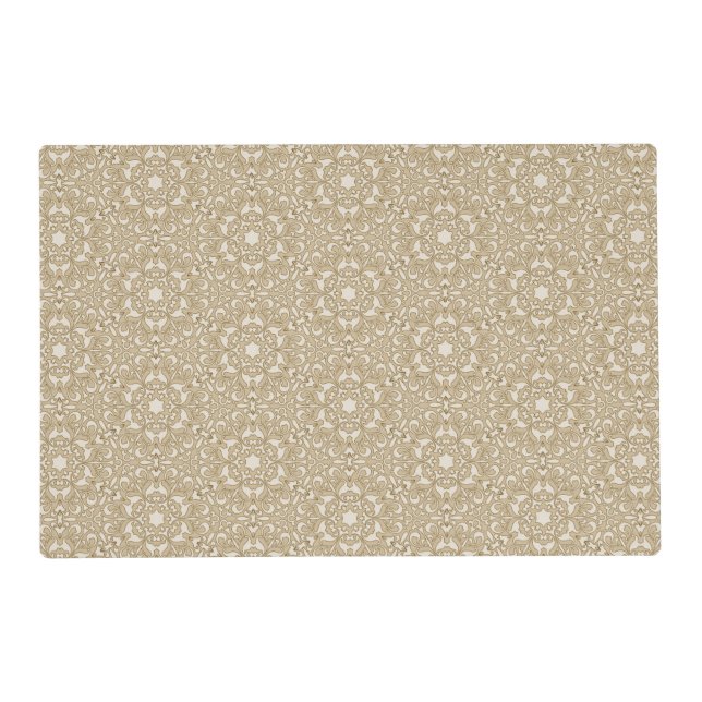 Floral ornate background placemat (Front)