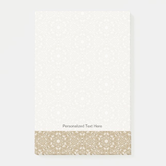 Floral ornate background post-it notes (Front)