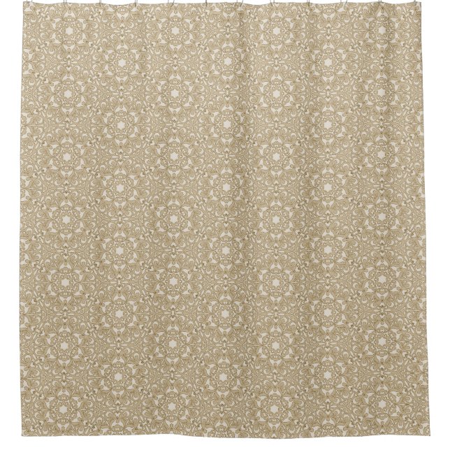 Floral ornate background shower curtain (Front)