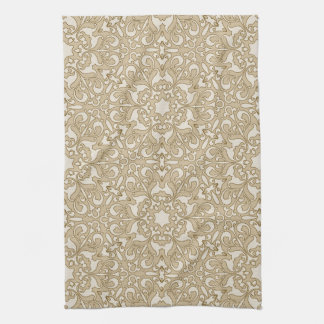 Floral ornate background towel