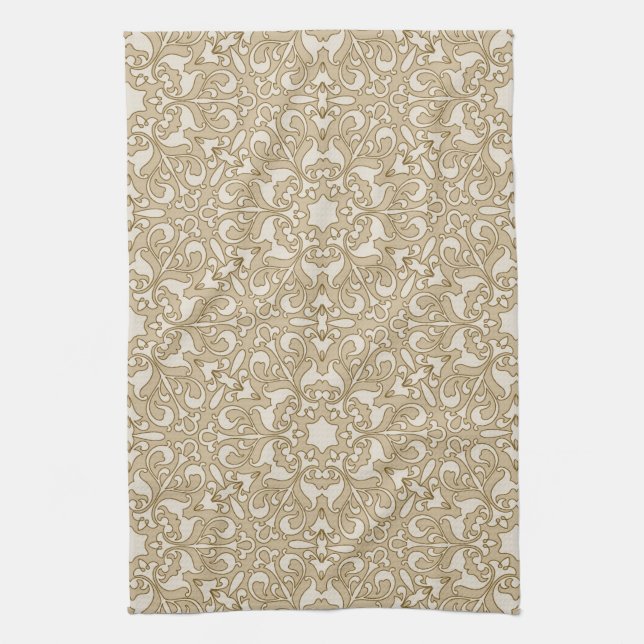 Floral ornate background towel (Vertical)