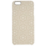 Floral ornate background clear iPhone 6 plus case
