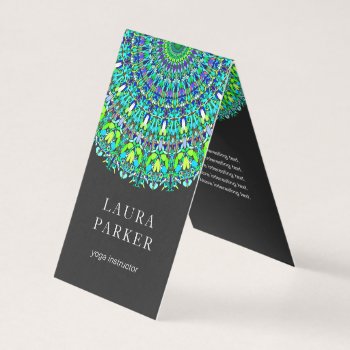 Floral Ornate Mandala Business Card by ZyddArt at Zazzle
