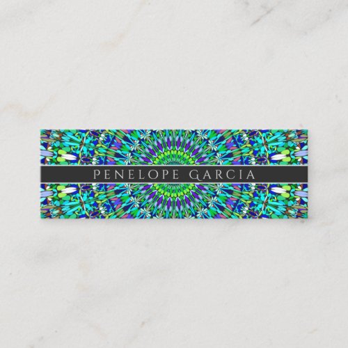 Floral Ornate Mandala Mini Business Card