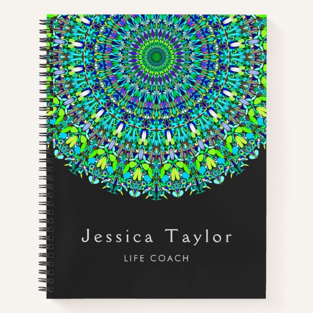 Floral Ornate Mandala Notebook (Front)