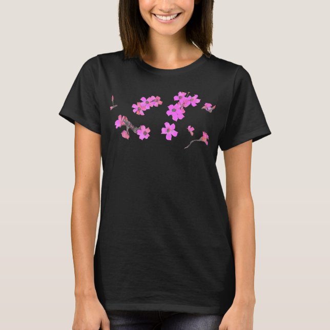 Floral Orphan Black T-Shirt (Front)